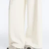 High Rise Twill Wide-Leg Trousers with Pleats High Rise Twill Wide-Leg Trousers with Pleats