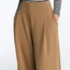 High Rise Twill Wide-Leg Trousers with Pleats High Rise Twill Wide-Leg Trousers with Pleats