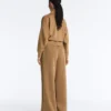 High Rise Twill Wide-Leg Trousers with Pleats High Rise Twill Wide-Leg Trousers with Pleats