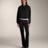 High Rise Warm Flare Trousers with Pockets High Rise Warm Flare Trousers with Pockets