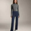 High Rise Warm Flare Trousers with Pockets High Rise Warm Flare Trousers with Pockets
