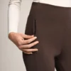 High Rise Warm Flare Trousers with Pockets High Rise Warm Flare Trousers with Pockets