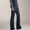 High Rise Warm Flare Trousers with Pockets High Rise Warm Flare Trousers with Pockets