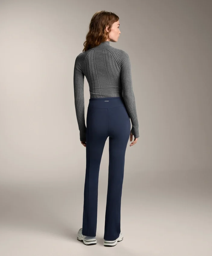 High Rise Warm Flare Trousers with Pockets High Rise Warm Flare Trousers with Pockets