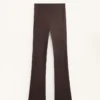 High Rise Warm Flare Trousers with Pockets High Rise Warm Flare Trousers with Pockets