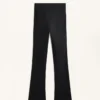 High Rise Warm Flare Trousers with Pockets High Rise Warm Flare Trousers with Pockets