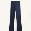 High Rise Warm Flare Trousers with Pockets High Rise Warm Flare Trousers with Pockets