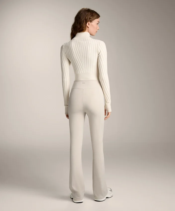 High Rise Warm Flare Trousers with Pockets High Rise Warm Flare Trousers with Pockets