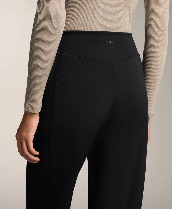 High-Rise Warm Straight-Leg Trousers High-Rise Warm Straight-Leg Trousers