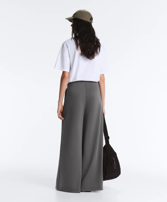 High Rise Wide-Leg Piqué Cotton Trousers High Rise Wide-Leg Piqué Cotton Trousers