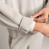 Hooded Jacket with Rib Details with Brushed Modal Hooded Jacket with Rib Details with Brushed Modal