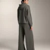 Hooded Jacket with Rib Details with Brushed Modal Hooded Jacket with Rib Details with Brushed Modal