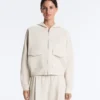 Hooded Piqué Cotton Jacket Hooded Piqué Cotton Jacket