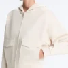 Hooded Piqué Cotton Jacket Hooded Piqué Cotton Jacket