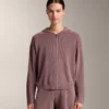 Hooded Rib-Knit Jacket Hooded Rib-Knit Jacket