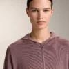 Hooded Rib-Knit Jacket Hooded Rib-Knit Jacket