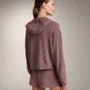 Hooded Rib-Knit Jacket Hooded Rib-Knit Jacket