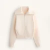 Knit Jacket with High Collar Knit Jacket with High Collar