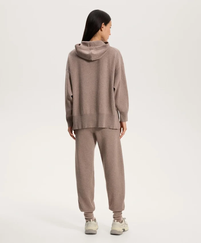 Long Knit Hooded Jumper Long Knit Hooded Jumper