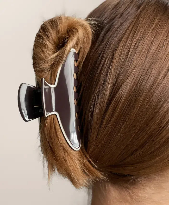 Large Hair Claw with Piping Large Hair Claw with Piping
