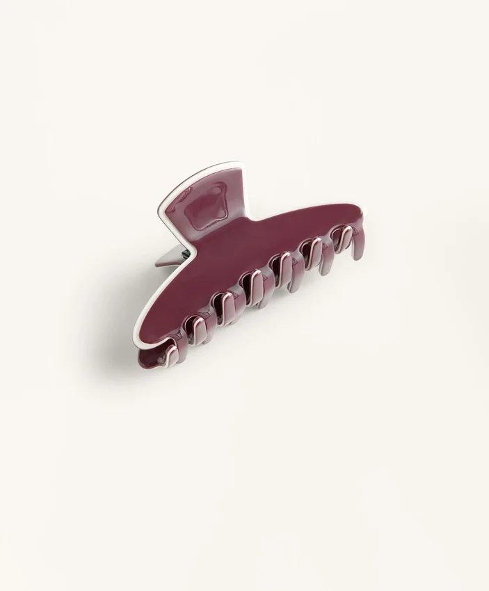 Large Hair Clip with Piping Large Hair Clip with Piping