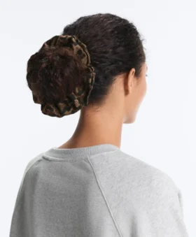 Large Leopard Jacquard Scrunchie