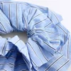 Large Mixed Stripe 100% Cotton Scrunchie Large Mixed Stripe 100% Cotton Scrunchie