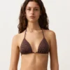 Leopard Print Triangle Bikini Top Leopard Print Triangle Bikini Top