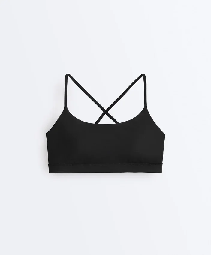Light-Support Comfortlux Sports Bra with Crossover Straps Light-Support Comfortlux Sports Bra with Crossover Straps