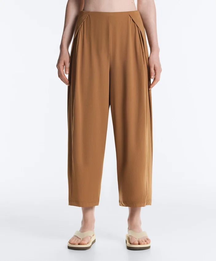 Light Touch High-Rise Long Barrel Trousers Light Touch High-Rise Long Barrel Trousers