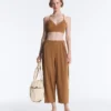 Light Touch High-Rise Long Barrel Trousers Light Touch High-Rise Long Barrel Trousers