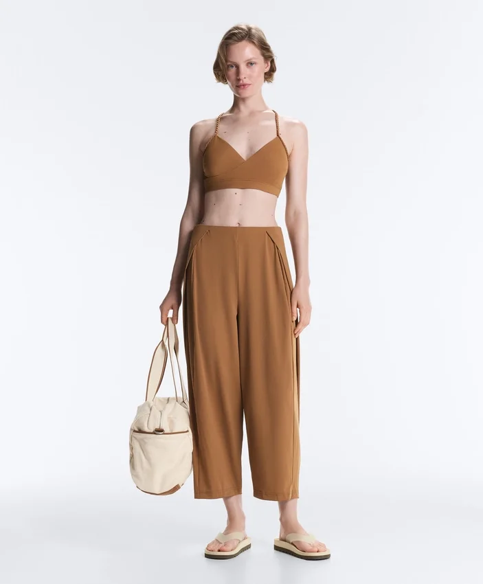 Light Touch High-Rise Long Barrel Trousers Light Touch High-Rise Long Barrel Trousers