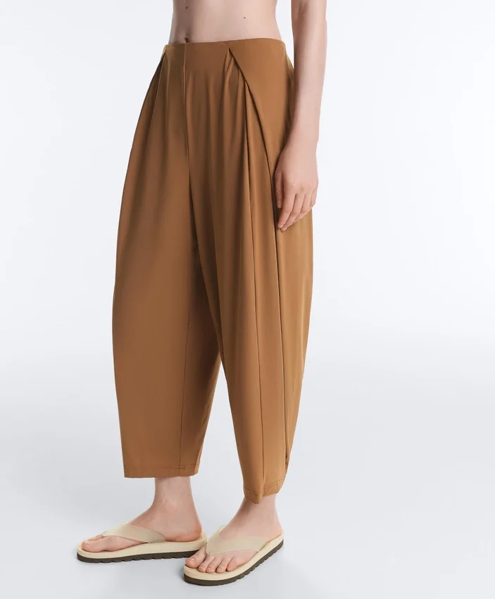 Light Touch High-Rise Long Barrel Trousers Light Touch High-Rise Long Barrel Trousers