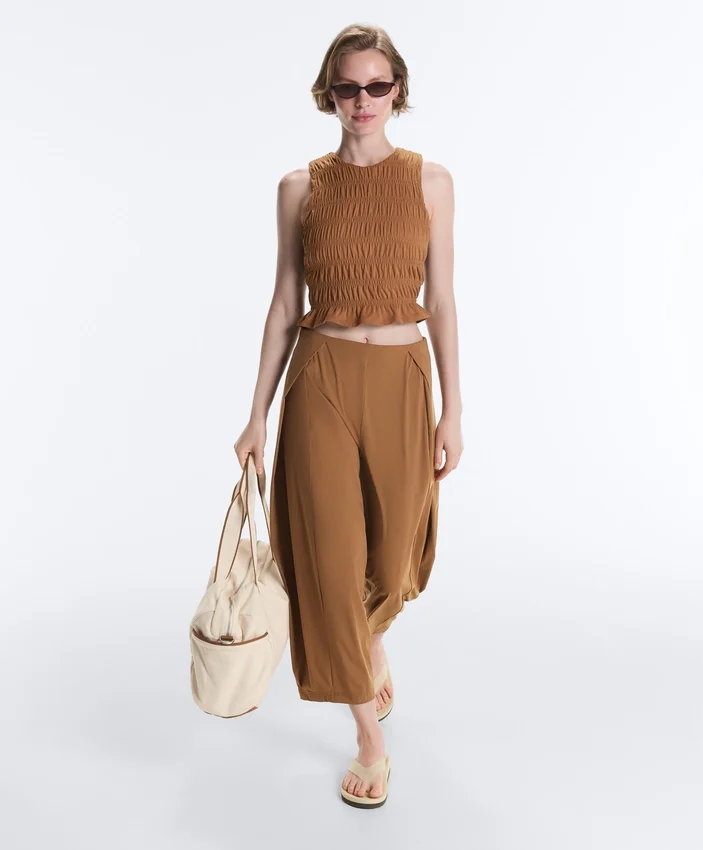Light Touch High-Rise Long Barrel Trousers Light Touch High-Rise Long Barrel Trousers