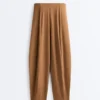 Light Touch High-Rise Long Barrel Trousers Light Touch High-Rise Long Barrel Trousers