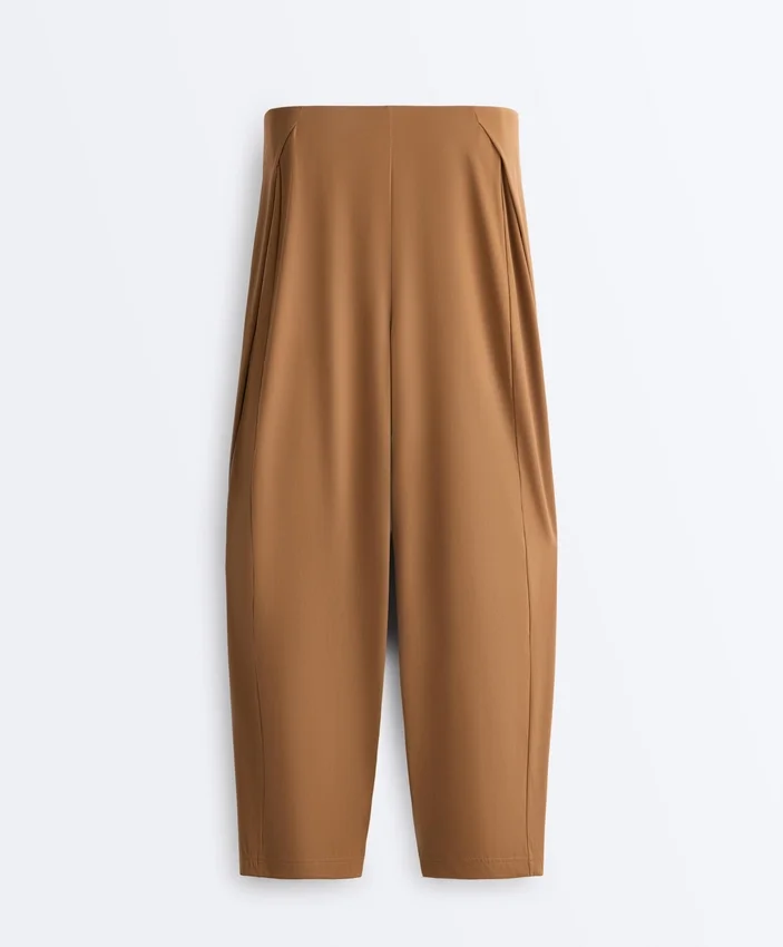 Light Touch High-Rise Long Barrel Trousers Light Touch High-Rise Long Barrel Trousers