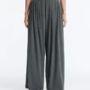 Light Touch Wide-Leg Trousers with Darts Light Touch Wide-Leg Trousers with Darts