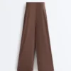 Light Touch Wide-Leg Trousers with Darts Light Touch Wide-Leg Trousers with Darts