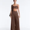 Light Touch Wide-Leg Trousers with Darts Light Touch Wide-Leg Trousers with Darts