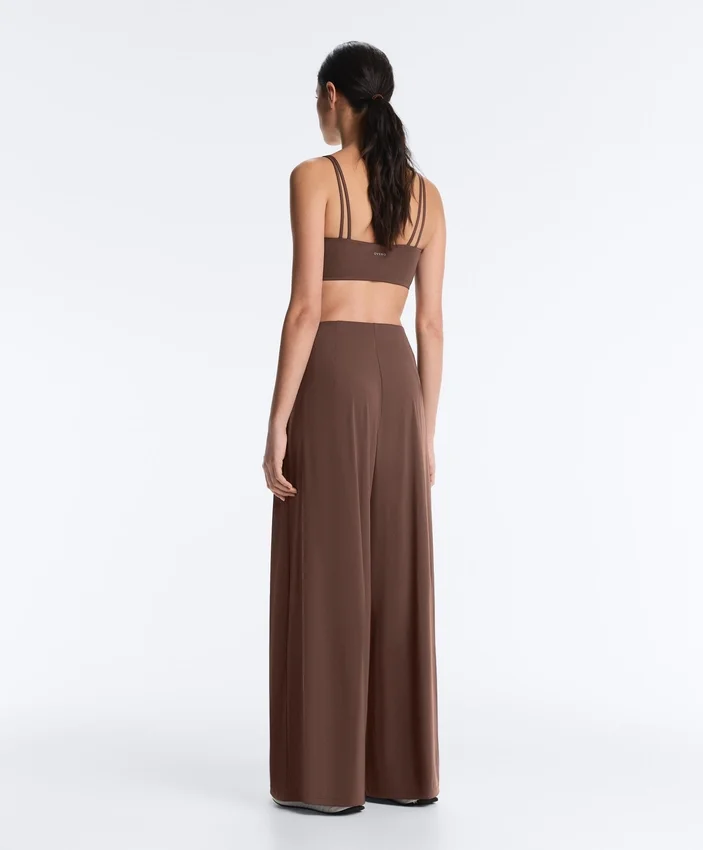 Light Touch Wide-Leg Trousers with Darts Light Touch Wide-Leg Trousers with Darts