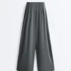 Light Touch Wide-Leg Trousers with Darts Light Touch Wide-Leg Trousers with Darts