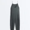 Light Touch Wide Long Jumpsuit Light Touch Wide Long Jumpsuit