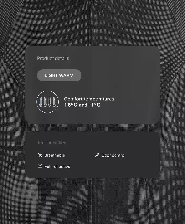 Light Warm Reflective Technical Jacket Light Warm Reflective Technical Jacket