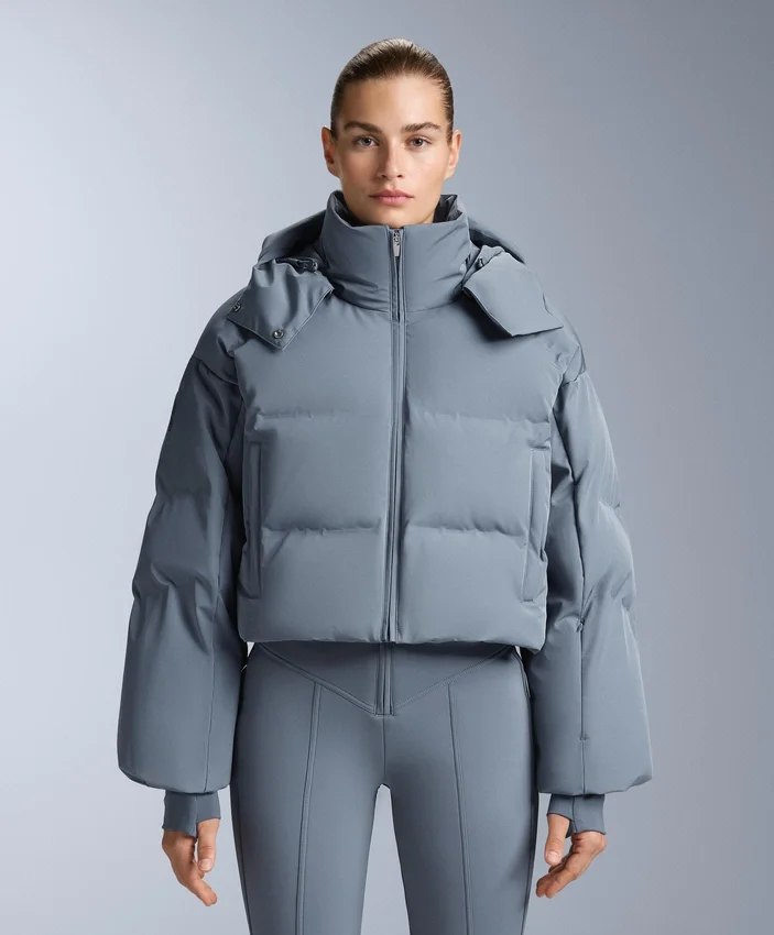 Lightweight 80% Down and 20% Minardi Piume Ski Water-Resistant Short Jacket Lightweight 80% Down and 20% Minardi Piume Ski Water-Resistant Short Jacket