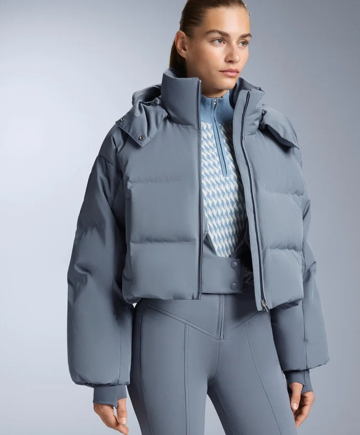 Lightweight 80% Down and 20% Minardi Piume Ski Water-Resistant Short Jacket Lightweight 80% Down and 20% Minardi Piume Ski Water-Resistant Short Jacket