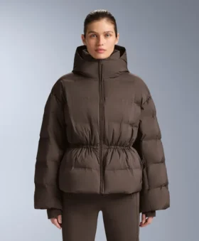 Lightweight Padded Jacket with 80% Down and 20% Minardi Piume Ski Water-Resistant Filling