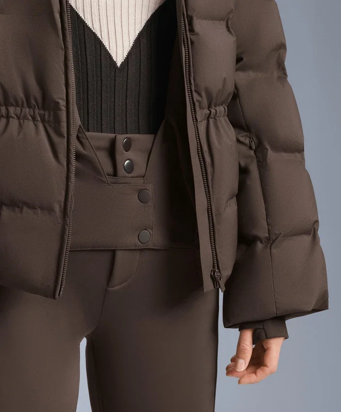 Lightweight Padded Jacket with 80% Down and 20% Minardi Piume Ski Water-Resistant Filling Lightweight Padded Jacket with 80% Down and 20% Minardi Piume Ski Water-Resistant Filling