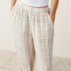 Linen and Lyocell Blend Bloomer Trousers Linen and Lyocell Blend Bloomer Trousers