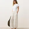 Linen and Lyocell Blend Bloomer Trousers Linen and Lyocell Blend Bloomer Trousers