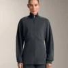Long Asymmetrical Stripe Jacket with Modal Long Asymmetrical Stripe Jacket with Modal